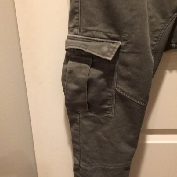 Rare! Zara Man Drawstring Cargo size XL khaki green. Awesome pair! - Picture 4 of 13